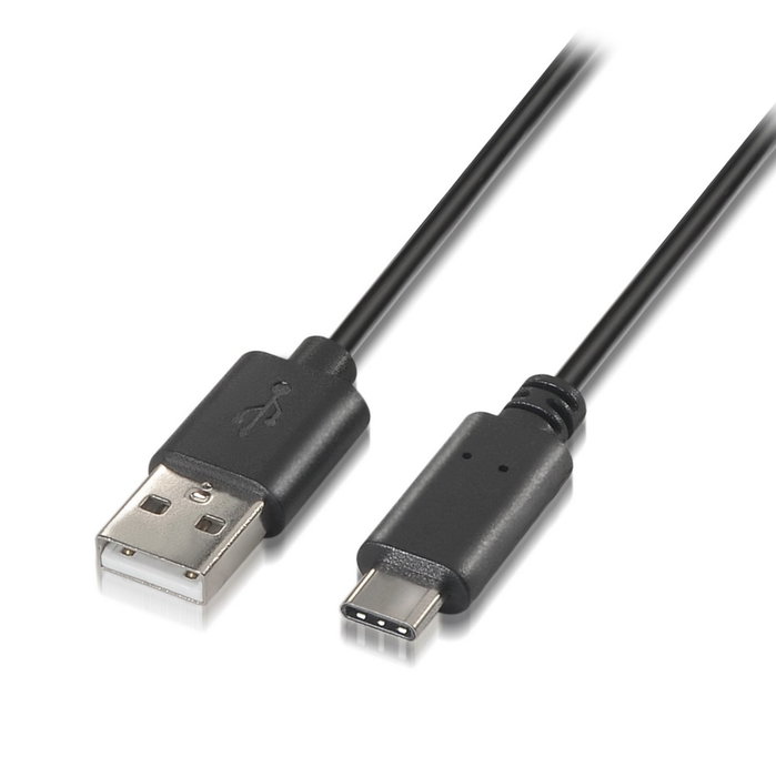 Aisens Cable USB 2.0 USB-C a USB-A, 0,5m, Negro Aisens Cable USB 2.0 USB-C a USB-A, 0,5m, Negro